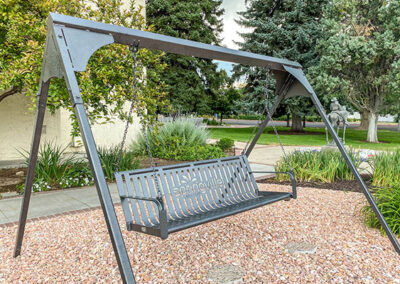 Steel Swing Benches For City Squares