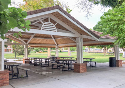 Recycled Plastic Pavilion Picnic Tables