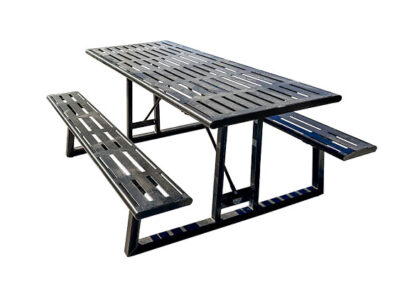 Smith Steelworks Slat Style Picnic Tables
