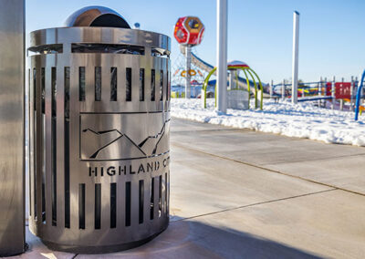 Highland City Trash Receptacles For Parks