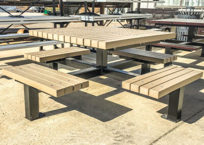Recycled Plastic Square Picnic Tables