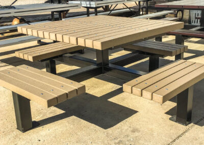 Recycled Table Top and Bench Tables