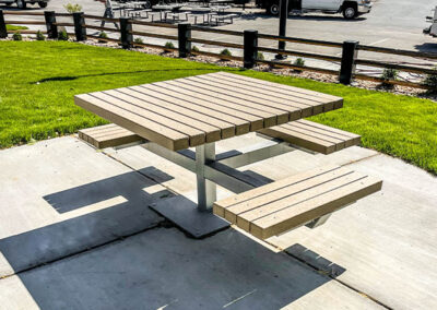 Square Picnic Tables For Apartment Complexes