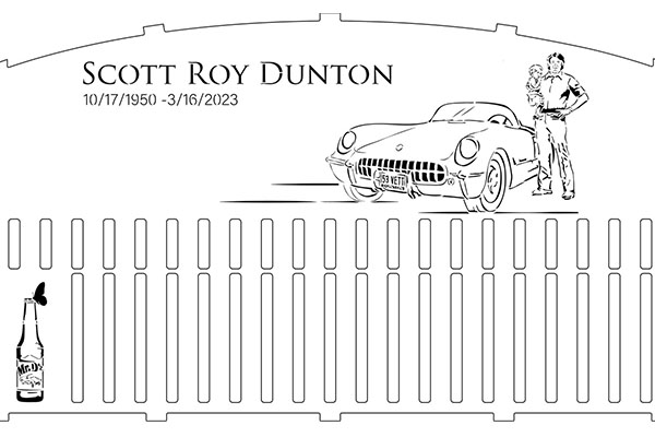 Scott's Memorabilia Bench