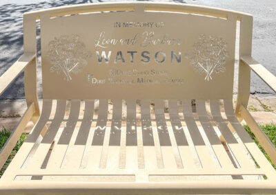 Leon and Barbara Wastson Memorial Bench