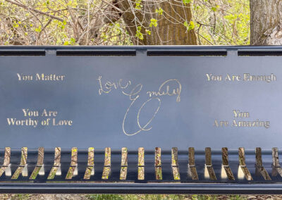 Positive Affirmations On Park Benches
