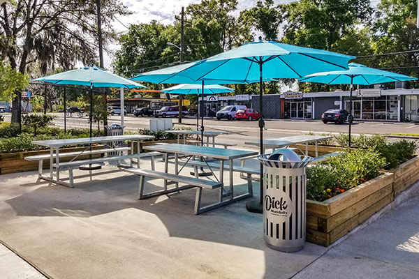 Trash Cans and Picnic Tables For Businesses