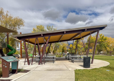 Provo River Delta Slant Pavilion