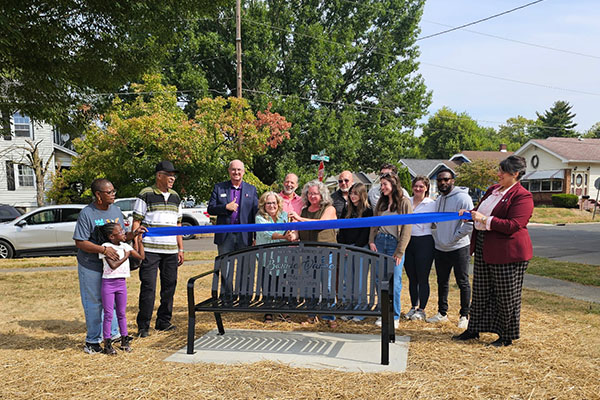 Ribbon Cutting For Bonnie Vance's Bench Ribbon Cutting For Bonnie Vance's Bench