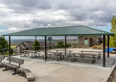 All Steel Hipped Roof Pavilions