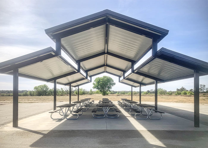Custom Metal Barn Roof Style Pavilions