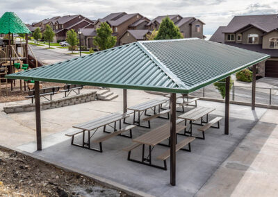 Durable Steel Hip Roof Pavilions