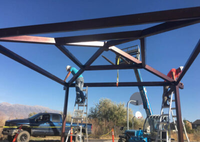 Framing The Steel Hip Roof Pavilion