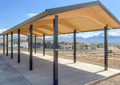 Neighborhood Beam Tongue and Groove Pavilions