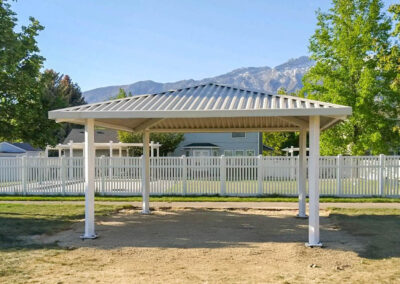Neighborhood Pyramid Hip Roof Pavilion