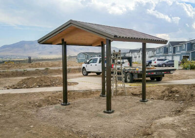 Small Wood Pavilion Shelter