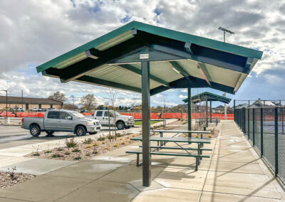 Steel Pickleball Shade Structures