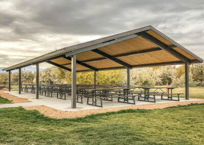 Steel Purlin and Column Pavilions