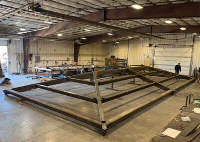 Steel Ridge Hip Roof Top Welding