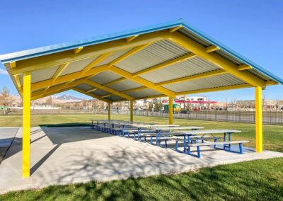 Custom Steel Gable Roof School Pavilion