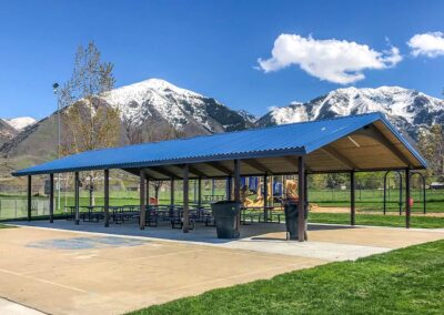 Salem Utah Glulam Pavilion Install