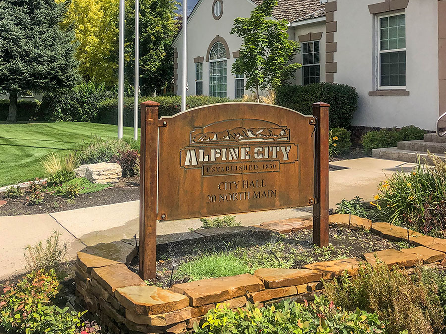 Alpine City Hall Signs