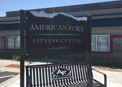 American Fork Fitness Center Sign