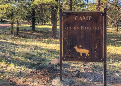 Camp Green Howard Metal Sign