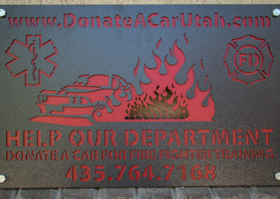 Donate A Care FF Metal Sign