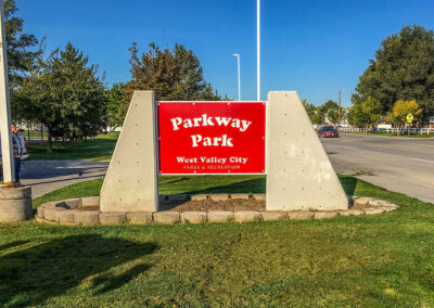 Parkway Park Metal Sign