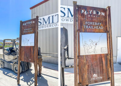 Payson Trailhead Metal Sign
