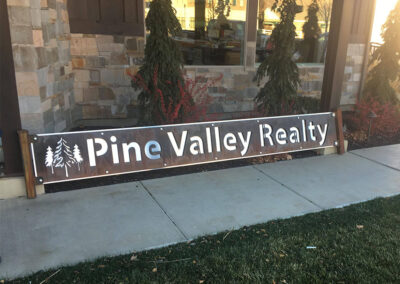 Pine Valley Realty Metal Signs