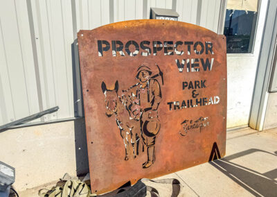 Prospector View Trailhead Sign
