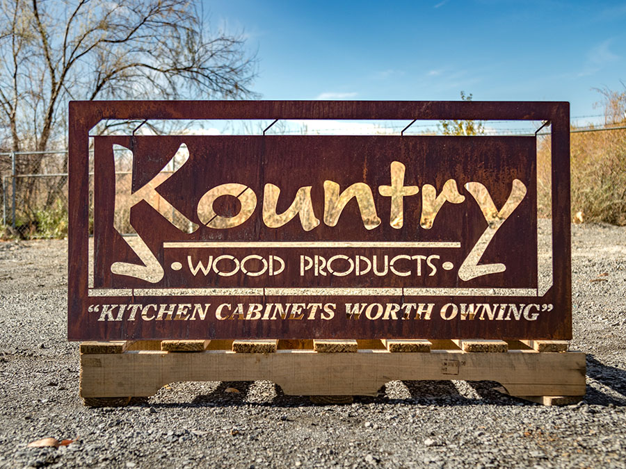 Rustic Laser Cut Metal Signs