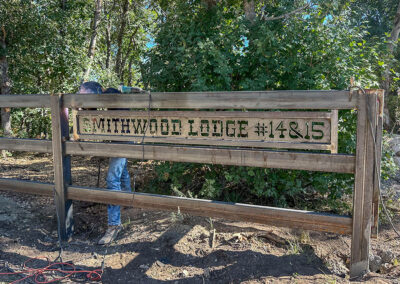 Smithwood Lodge Metal Sign