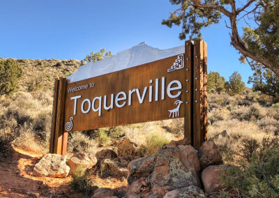 Toquerville Metal Sign
