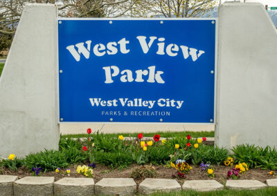 West View Park Metal Sign