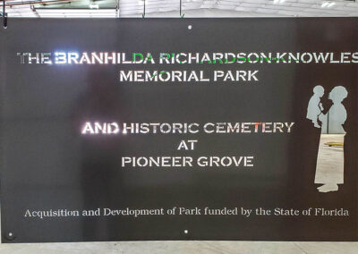 Women and Children Memorial Sign