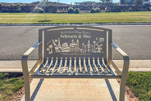 Custom Memorial Benches Schwartz