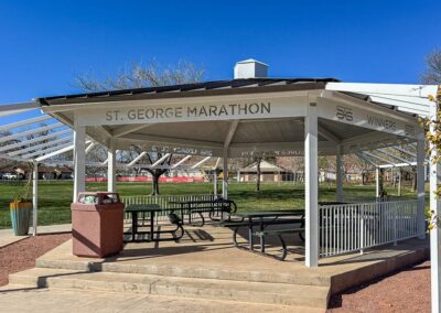Custom Metal Hexagon Pavilions For Parks