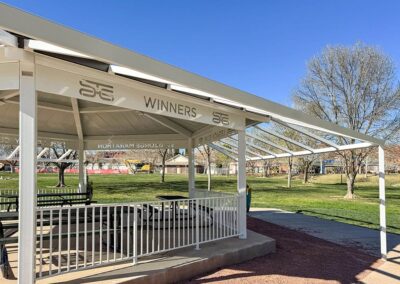 Hexagon Shaped Steel Pavilions