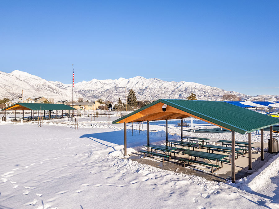 Pavilion In The Snow
