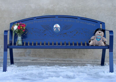 Personalized Memorial Bench For An Officer