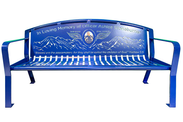 Personalized Memorial Bench For Officer