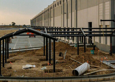 L-Shaped Pavilion Steel