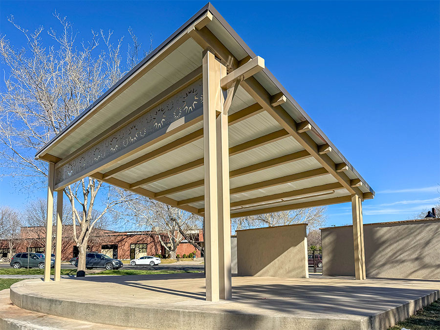 Mono-Pitched Roof Slope Pavilion