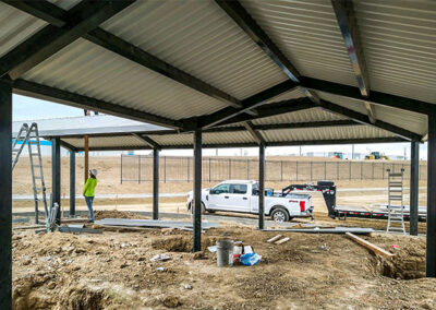 Steel Custom L-Shaped Pavilion