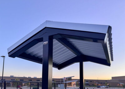 Single-Post Gable Steel Pavilion