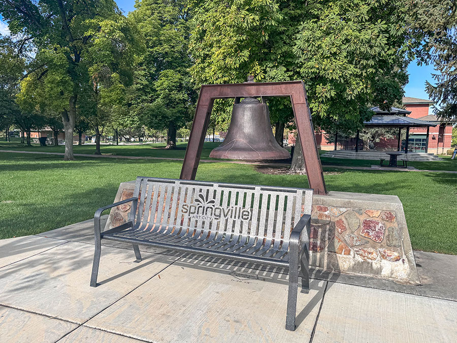 Curfew Bell Springville Bench