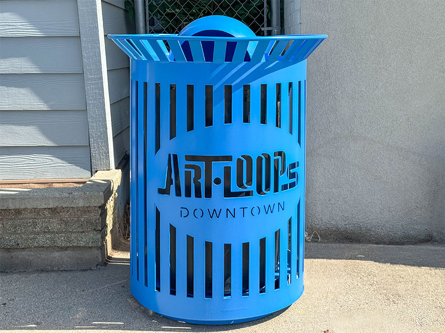 Trash Receptacles For Art Loops